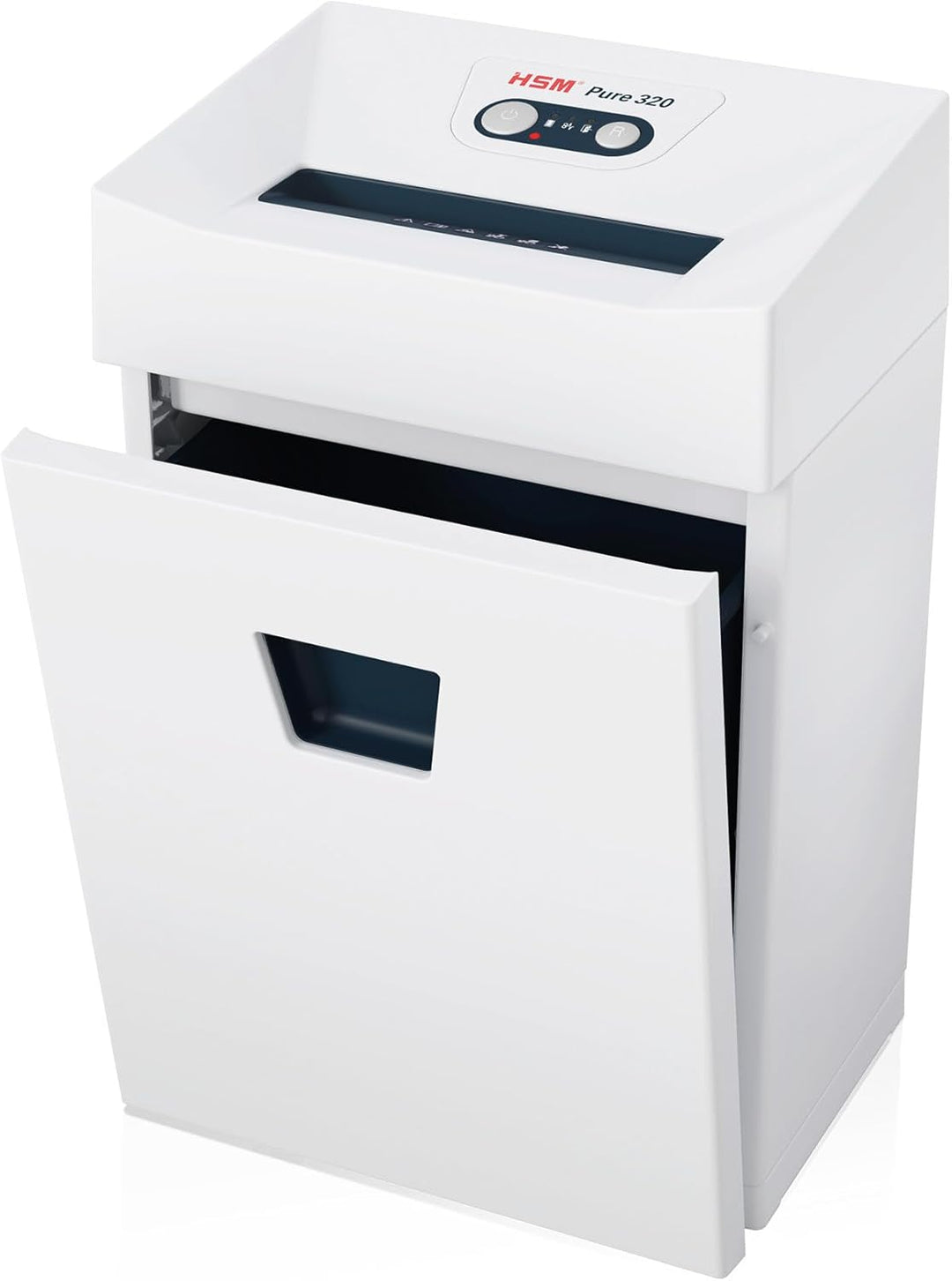 HSM Pure 320 Aktenvernichter I Streifenschnitt 3,9 mm I Sicherheitsstufe P-2 I Office Schredder für