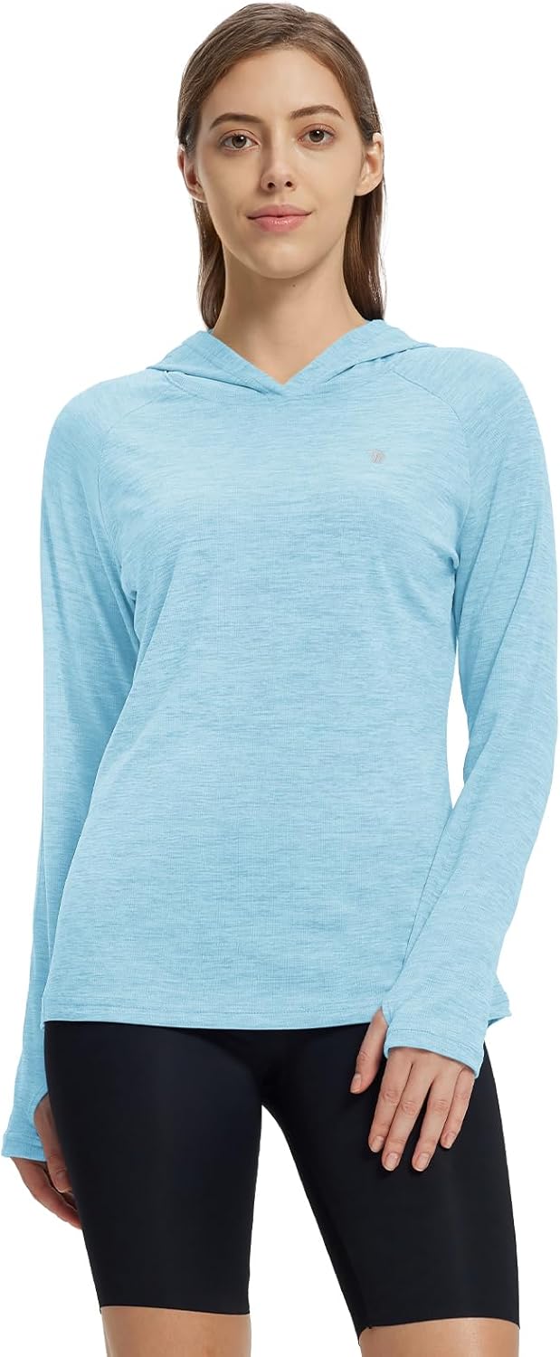 donhobo Damen Sport Shirt Langarm Laufshirt Pullover Sweatshirts Fitness Hoodies Running Yoga Tops m