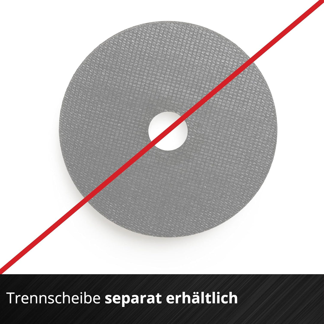 Einhell Akku-Winkelschleifer TC-AG 18/115 Li (1x4,0Ah) (18 V, 115 mm Scheiben-Ø, 28 mm Schnitttiefe,