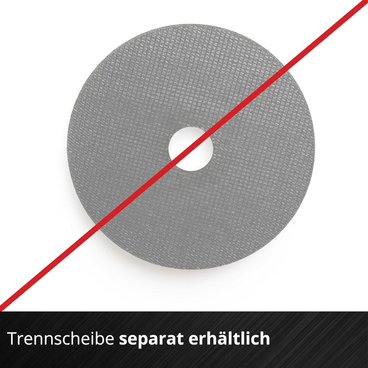 Einhell Akku-Winkelschleifer TC-AG 18/115 Li (1x4,0Ah) (18 V, 115 mm Scheiben-Ø, 28 mm Schnitttiefe,