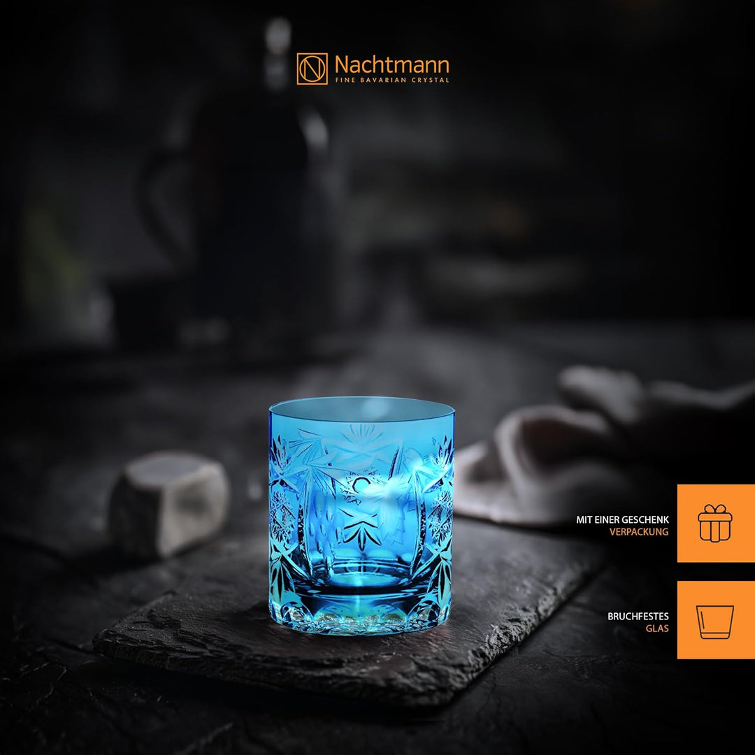 Spiegelau & Nachtmann Whiskeyglas, Glas, Hellblau, 9 cm, Hellblau