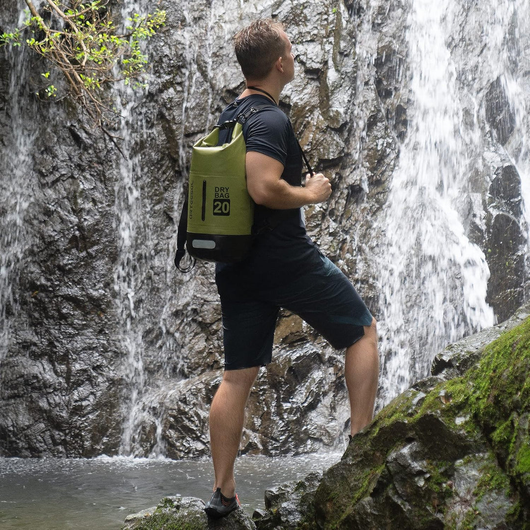 Dry Bag wasserdichte Tasche 5L/10L/20L/30L Wasserfester Beutel Packsack mit Langen Doppeltem Verstel