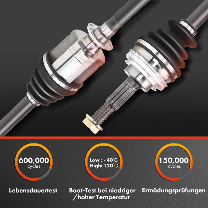 Frankberg 2x Antriebswelle Vorderachse Kompatibel mit C30 1.6L 2011-2012 S40 II 544 1.6L 2011-2012 V