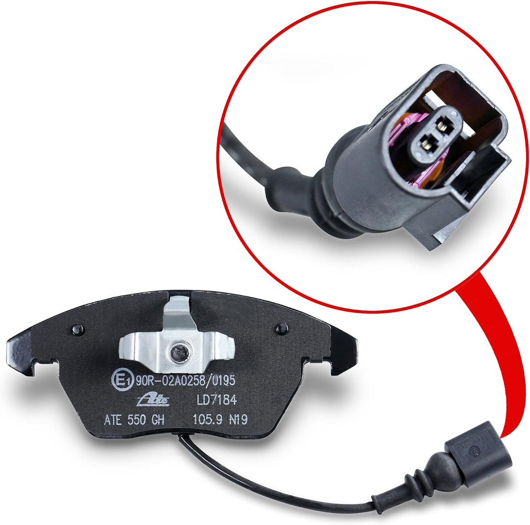 ATE Bremsenset Vorderachse inkl. Bremsscheiben vorne Ø 312 mm belüftet und Ceramic Bremsbeläge vorne