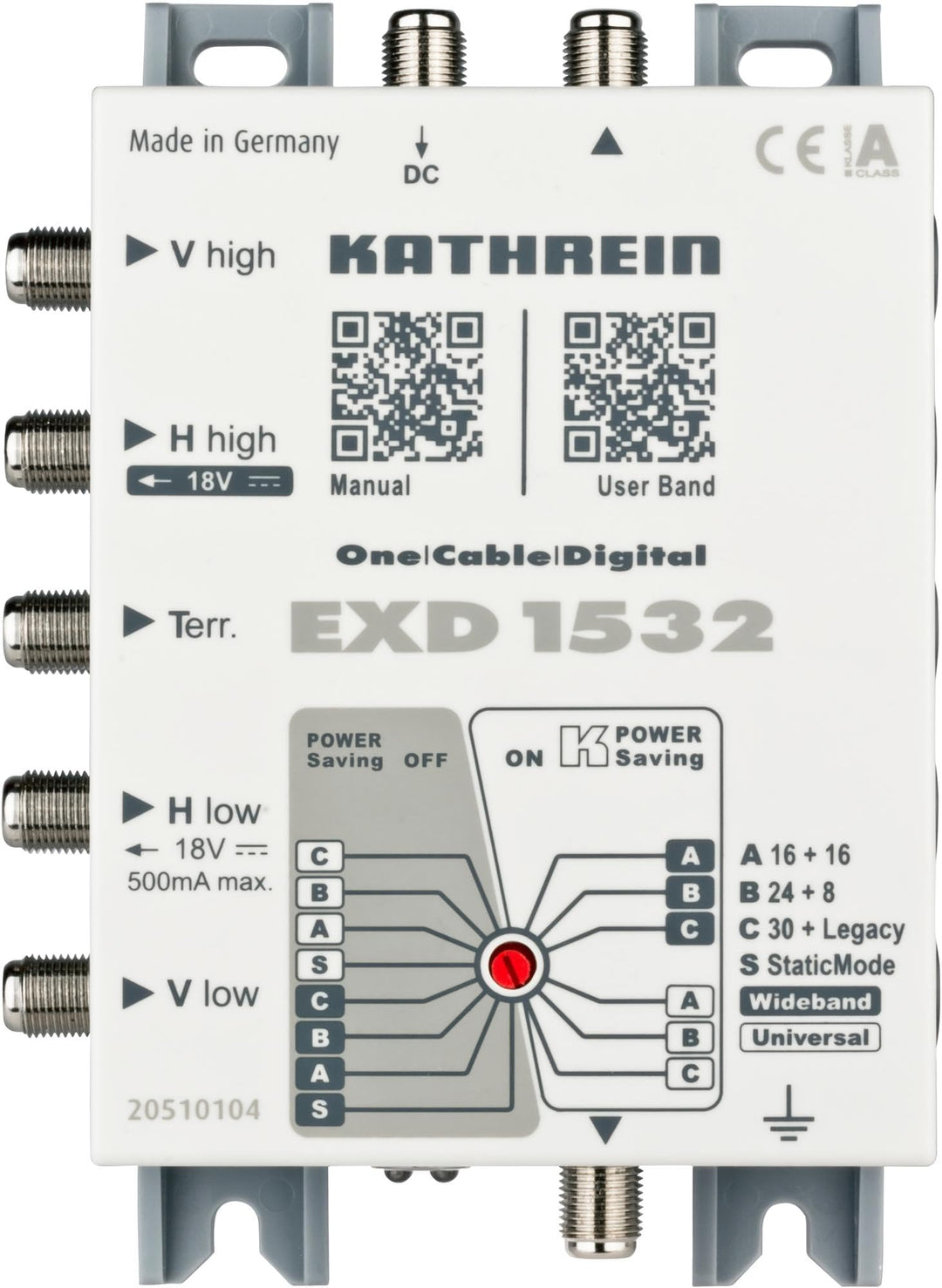 Kathrein EXD 1532 Einkabel-Multischalter Multischalter EXD 1532, Multischalter EXD 1532