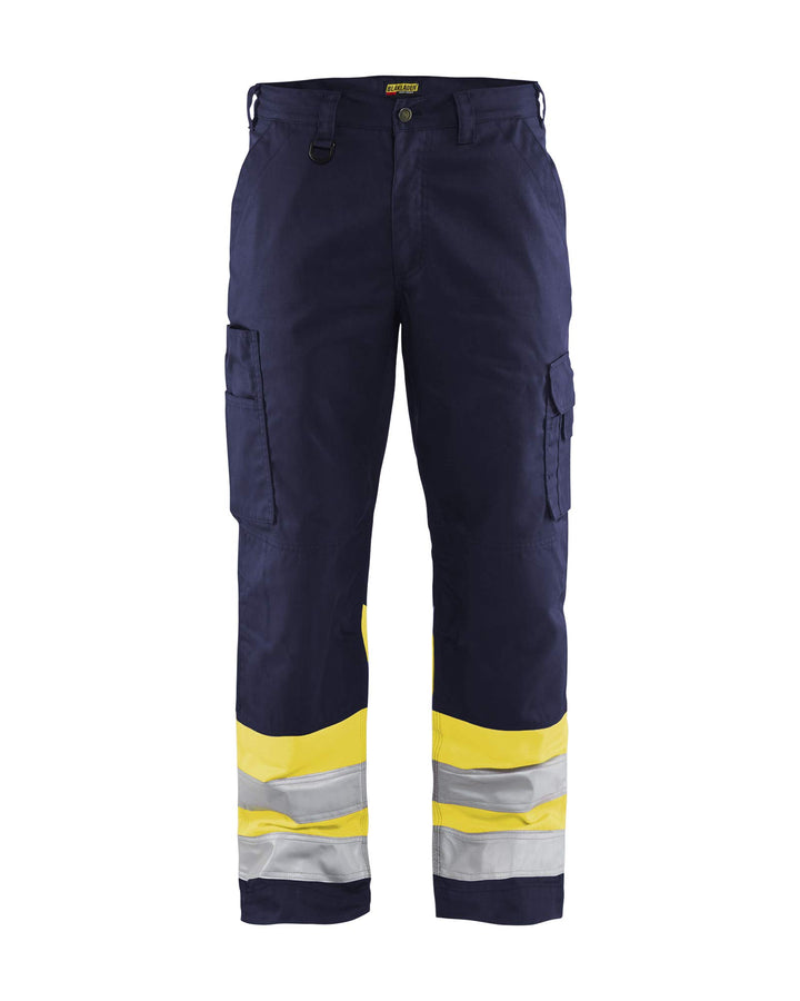 Blaklader 15641811 Hose mit hoher Sichtbarkeit, Marineblau/Gelb, grootte C50 C50 Navy Blue / Yellow,