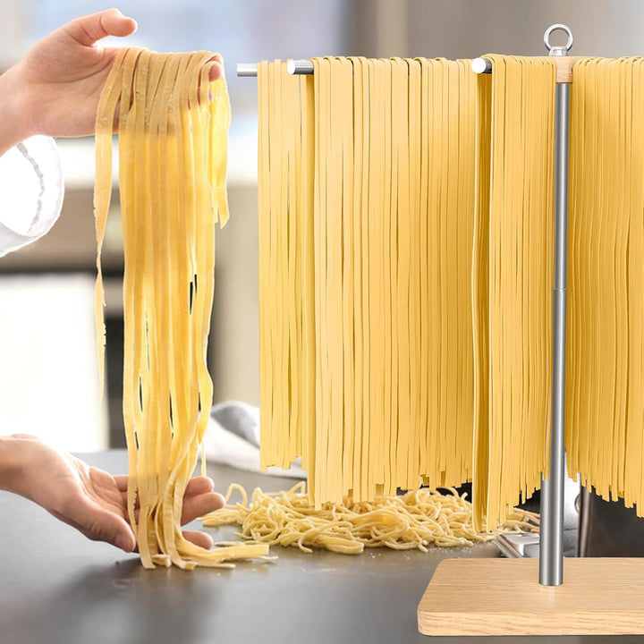 Nudel-Trockenständer, verstellbar, 304 Edelstahl, Nudelständer mit Griff, abnehmbarer Ständer, Nudel