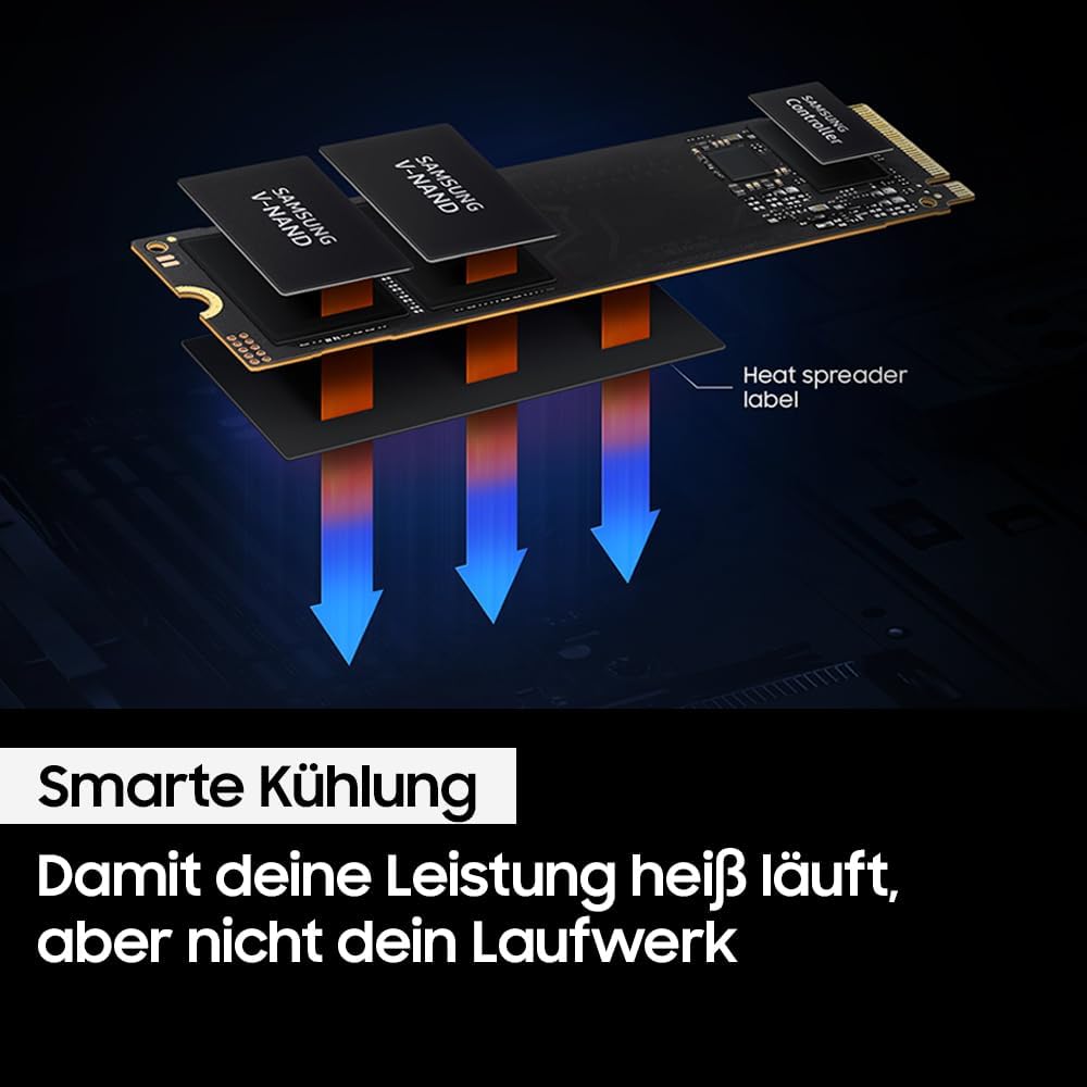 Samsung 990 EVO NVMe M.2 SSD 2 TB, PCIe 4.0 x4 / PCIe 5.0 x2, NVMe 2.0 (2280), 5.000 MB/s Lesen, 3.2