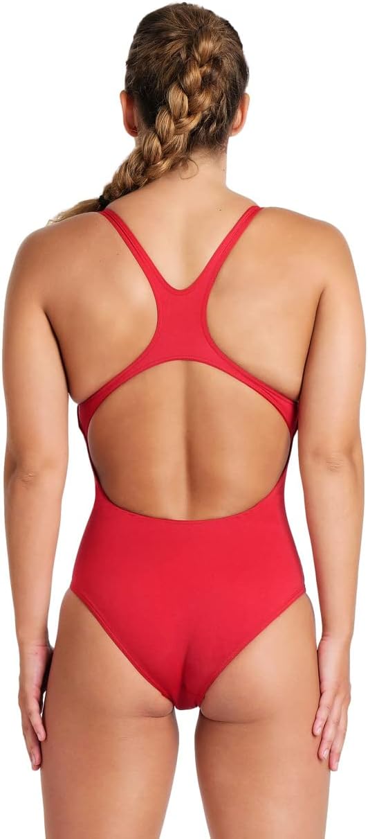 ARENA Damen Women's Team Swimsuit Swim Pro Solid Badeanzüge (1er Pack) 36 Red-white, 36 Red-white