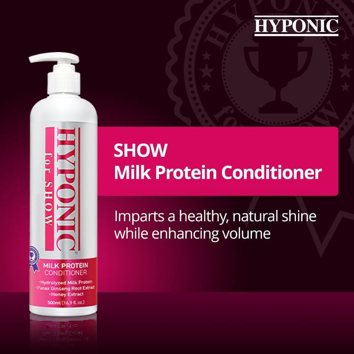 HYPONIC Show Milk Protein Conditioner - Professionelles Show Dog Shampoo für Hochleistung 500 ml