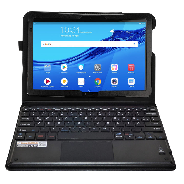 MQ21 für Huawei M5 lite 10.1 - Bluetooth Tastatur Tasche mit Touchpad für Huawei MediaPad M5 lite LT