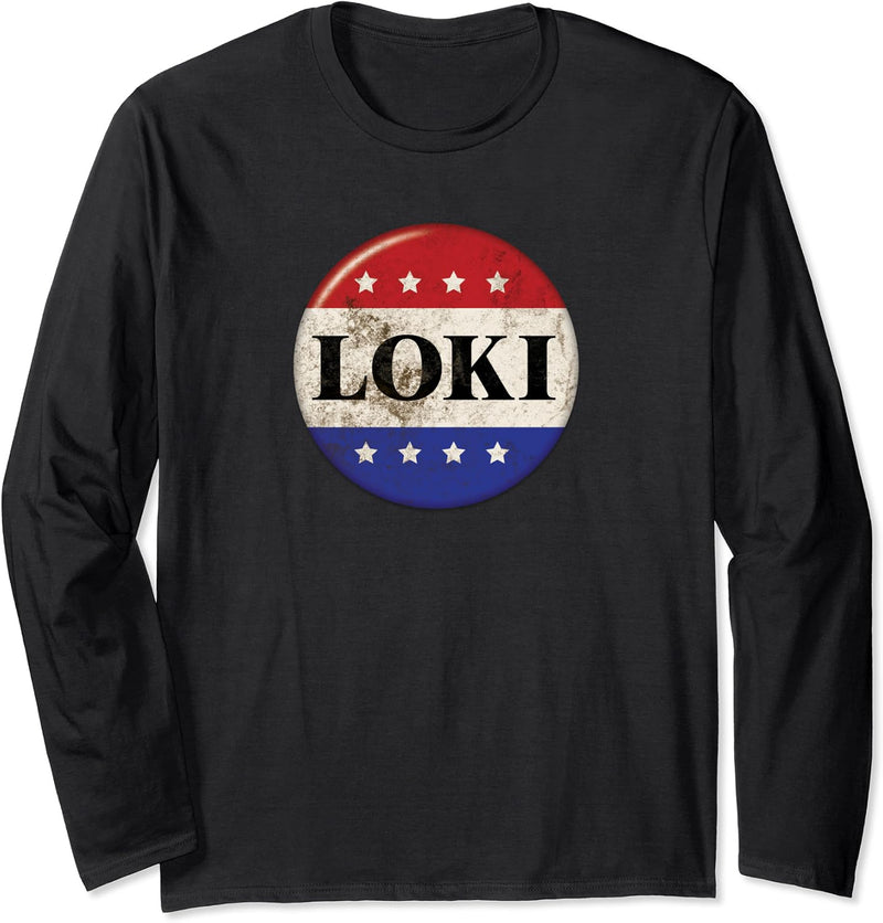 Marvel Loki President Loki Button Langarmshirt