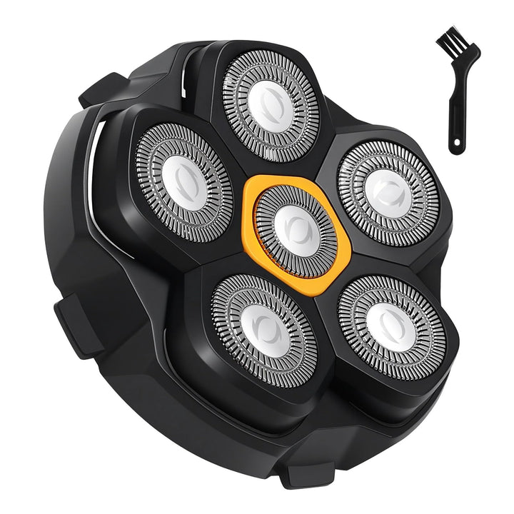 1 Stück Ersatzrasierkopf für Glatzen Rasierer Herren, Magnetische 6 Blade Head Shaver Ersatzköpfe, 6