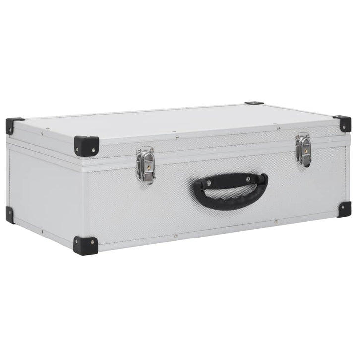 vidaXL CD Koffer für 80 CDs mit 2 Schlüsseln DJ Case Box Alukoffer Aufbewahrungsbox Transportbox Sor