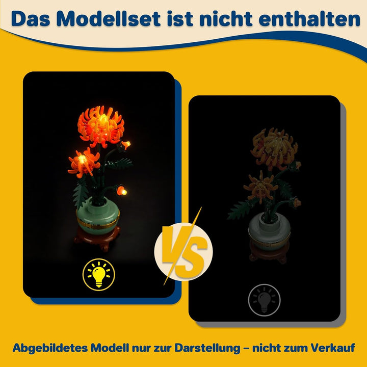 Licht Kompatibel mit Lego 10368 Chrysanthemum, Nur Lichter Set - Kein Modell, Licht BeleuchtungSet C