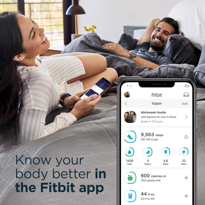 Fitbit Versa 2 Health & Fitness Smartwatch SE (NFC), Charcoal - Iron Mist Grey Aluminum Versa 2 SE R