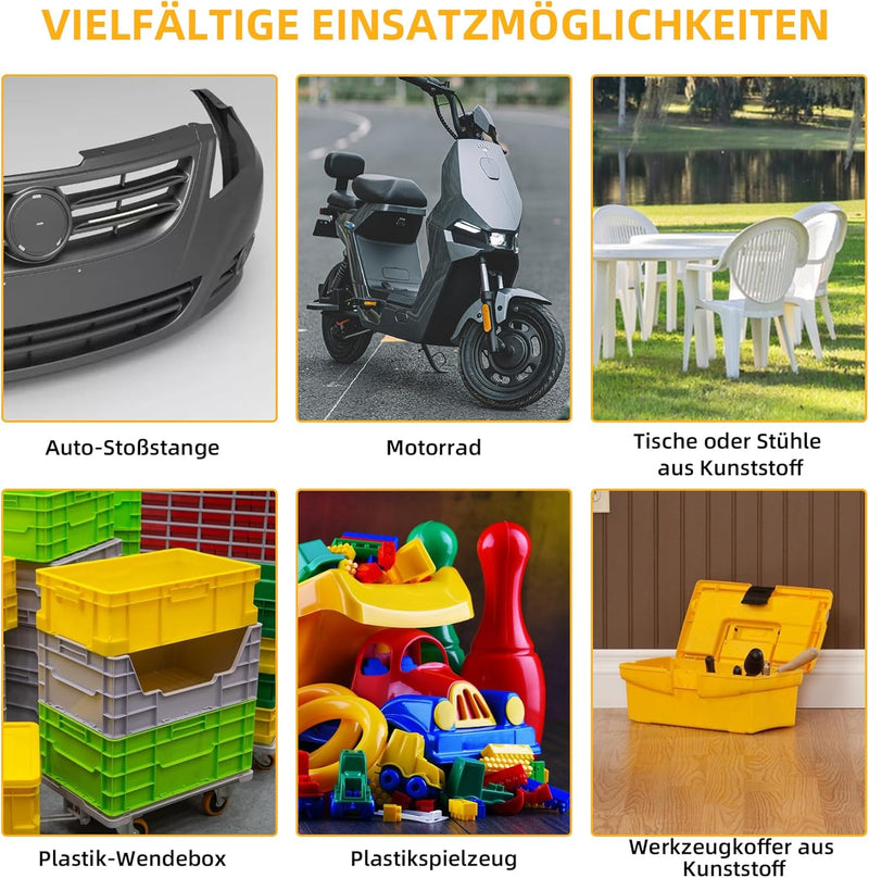 Kunststoff Schweissgerät - 150W Plastikschweissgerät Kunststoff Reparaturset 821PCS, Kunstoffschweis