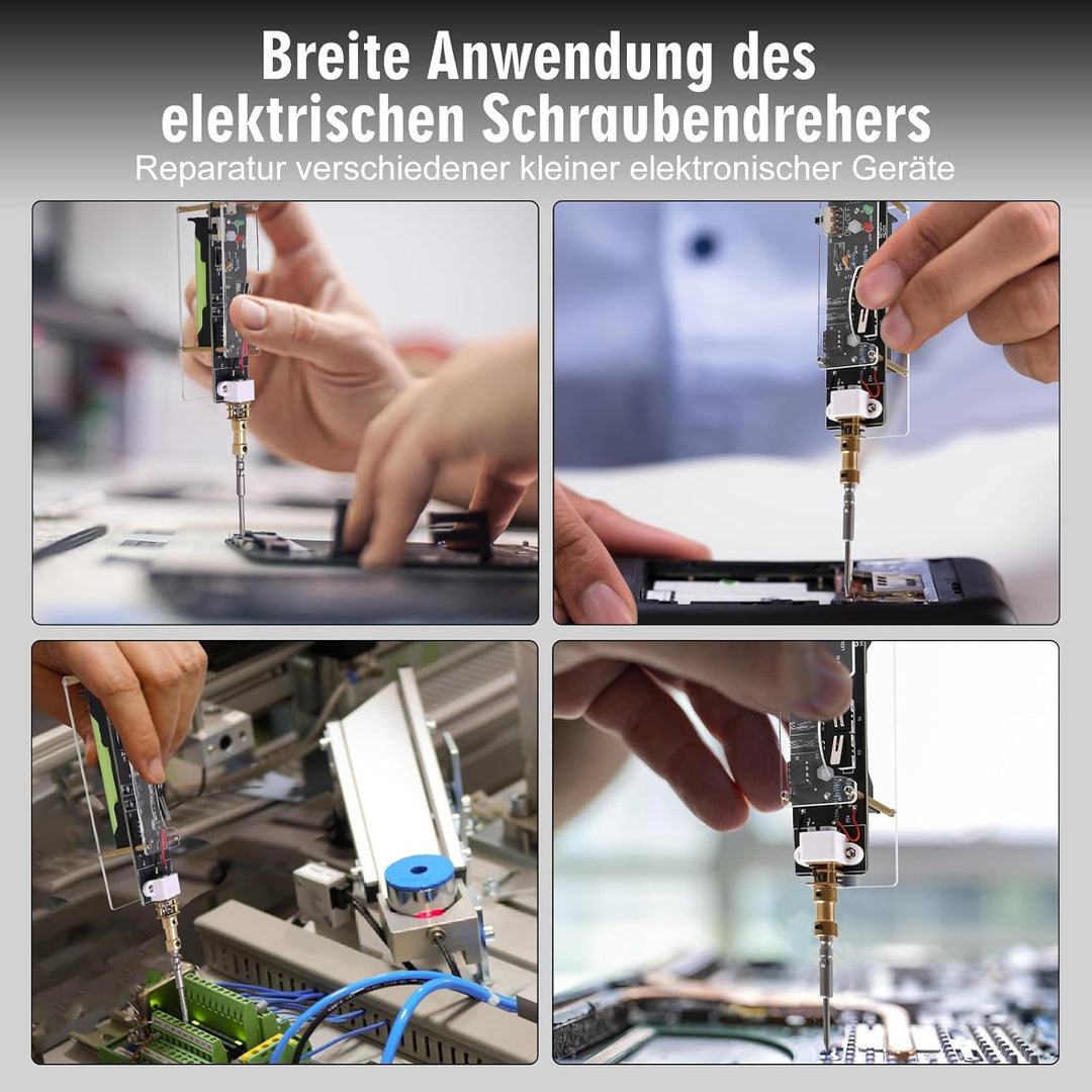 Mini Elektro Schraubendreher Löt Bausatz, ElektoLoter DIY Hand- Elektroschrauber Lötprojekt mit 2 Sc