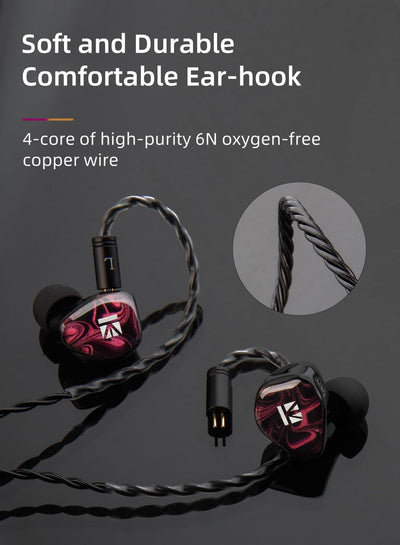 KBEAR KB01 In-Ear-Monitore, HIFI Beryllium Membran Dynamischer Treiber in Ohren Kopfhörer kbear inea