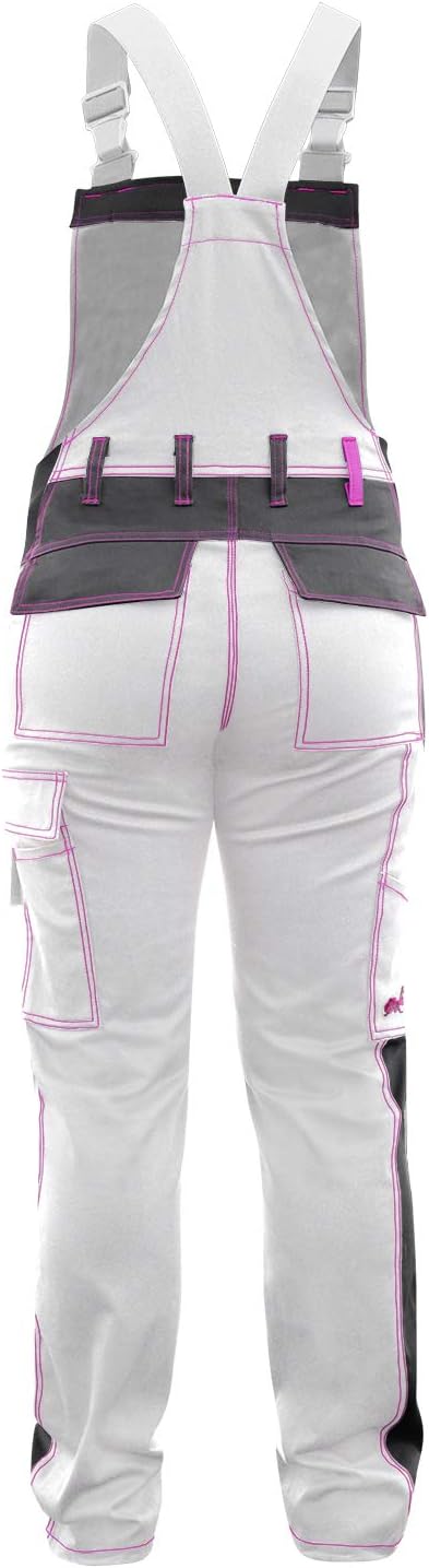 strongAnt Latzhose Damen stretch Arbeitshose für Frauen mit Kniepolstertaschen Baumwolle Cargo Hose