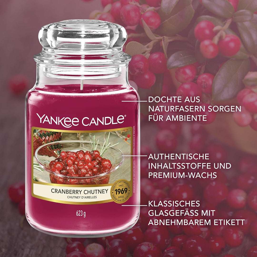 CLASSIC LARGE JAR CRANBERRY CHUTNEY - AMZ-EXCL, CRANBERRY CHUTNEY