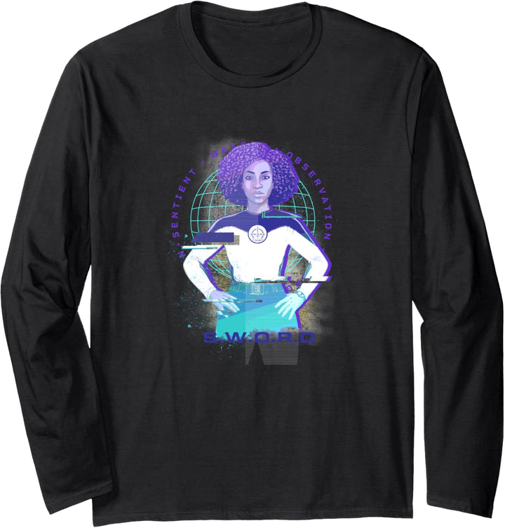 Marvel WandaVision Monica Rambeau Glitch Langarmshirt