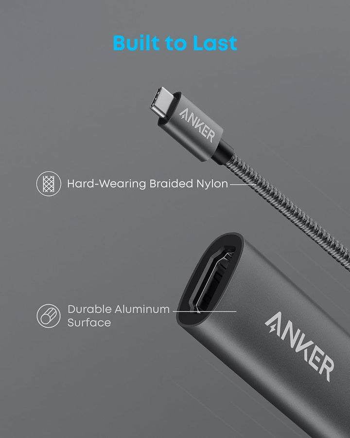 Anker PowerExpand+ USB-C auf HDMI Adapter aus Aluminium, kompakter, 4K 60Hz, für MacBook Pro, MacBoo