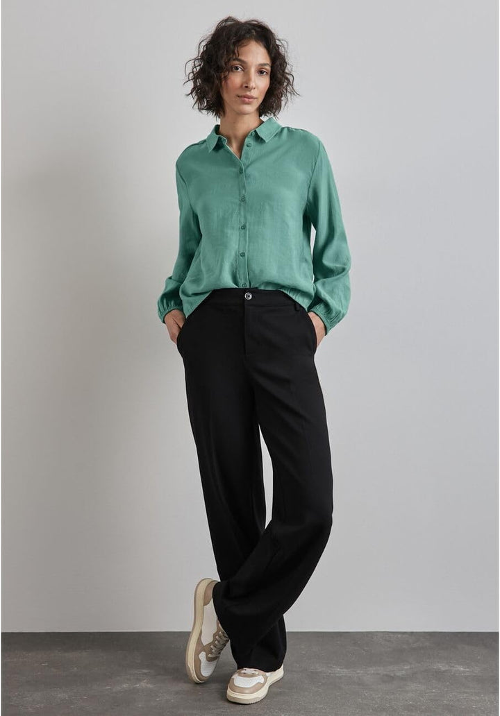 Street One Damen Hemdbluse 34 Sunlit Green, 34 Sunlit Green