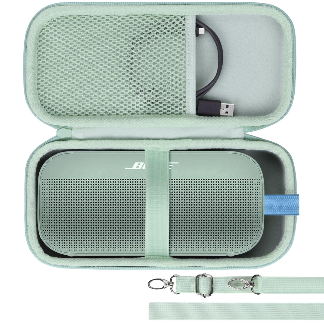 Lebakort Hart Schutz Hülle Etui für Bose SoundLink Flex (2 Gen) / Flex Tragbarer Lautsprecher Hellgr