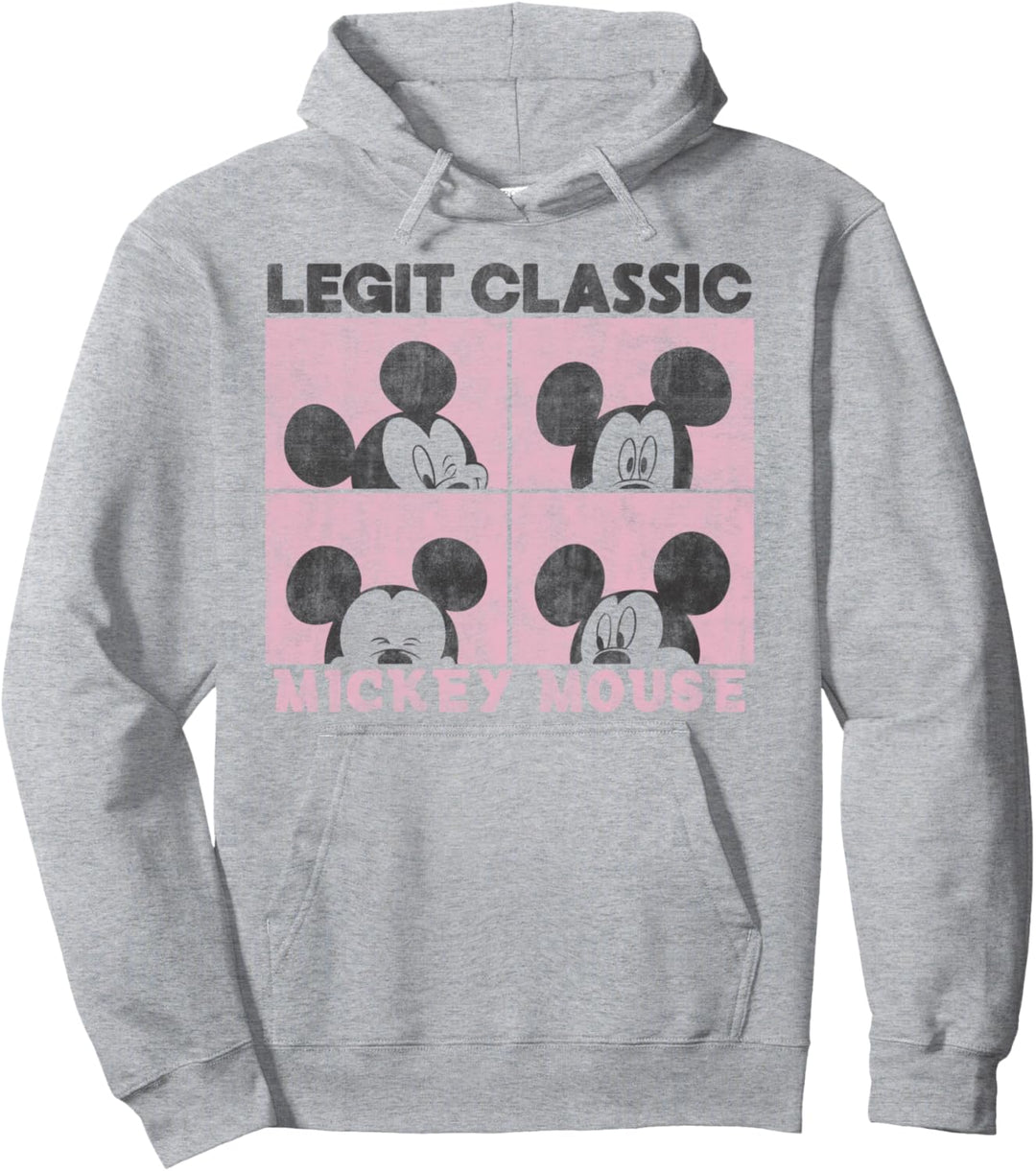 Disney Mickey And Friends Mickey Mouse Legit Classic Box Up Pullover Hoodie