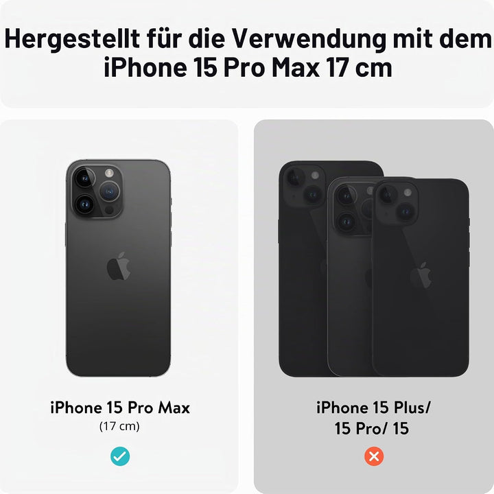 Mous Hülle für iPhone 15 Pro Max MagSafe Kompatibel Case - Limitless 5.0 - Walnuss - Handyhülle iPho