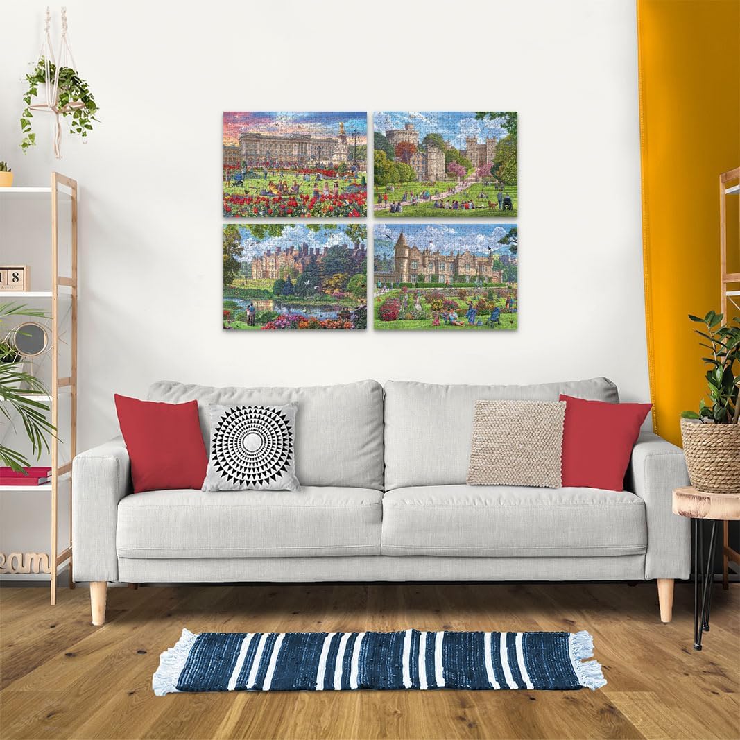 Ravensburger Happy Days Royal Residences 4X 500 Piece Jigsaw Puzzle for Adults & Kids Age 10 Years U