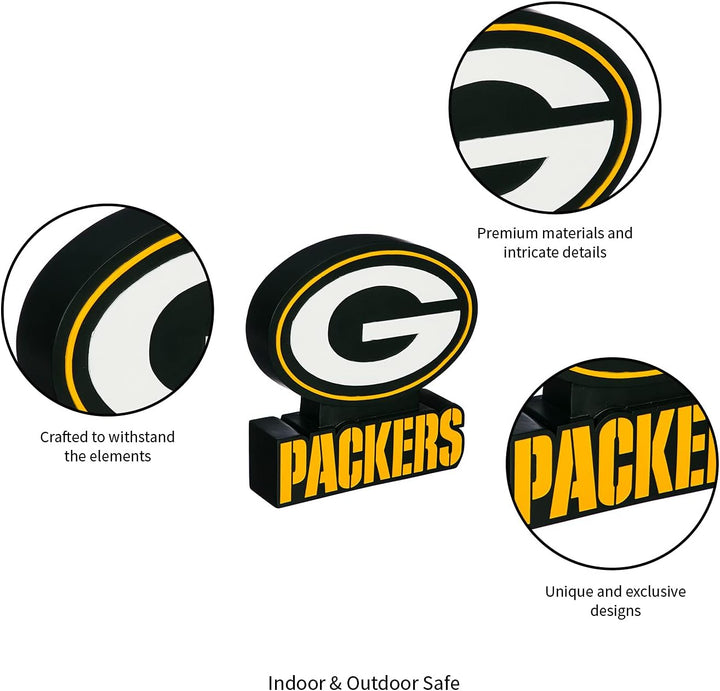 Team Sports America Evergreen Enterprises NFL Green Bay Packers Maskottchen, Gartenstatue, Teamfarbe