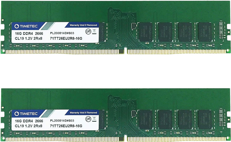 Timetec ECC 1.5V RDIMM Server Memory RAM Module Upgrade (2666Mhz 32GB(2x16GB))