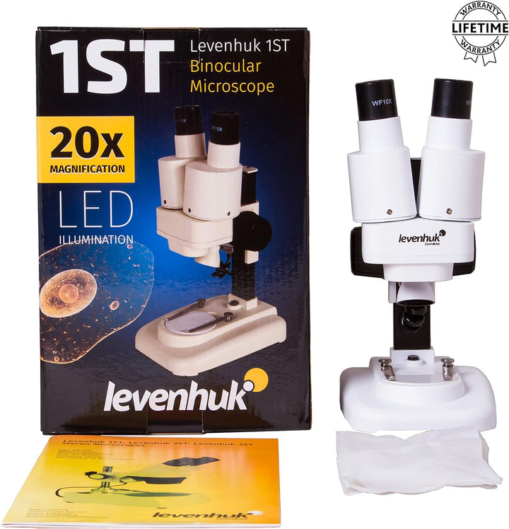 Levenhuk 1ST Kids Stereo-Mikroskop zur Beobachtung Der Struktur von Steinen, Münzen und Anderen Obje