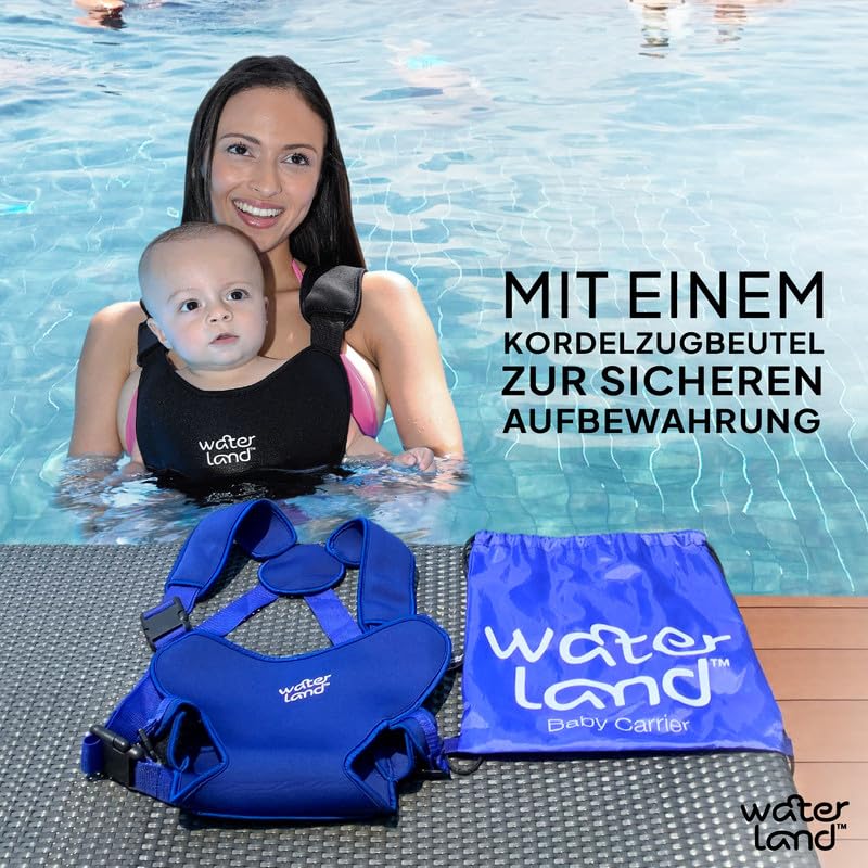 Babytragetücher - Innovativer Tragesitz für Wasser und Land - Wasserdichter Brustgurt für Kleinkinde
