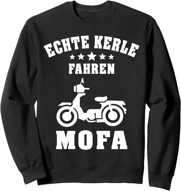 Mofa Moped Motorrad lustiger Spruch Geschenkidee Herren Mann Sweatshirt