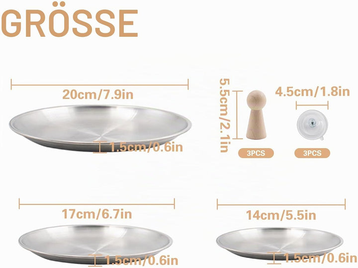 3 Stück Keramikformen 14cm 17cm 20cm Töpferwerkzeug Set Keramik Werkzeug DIY Kit Gipsformen für Kera