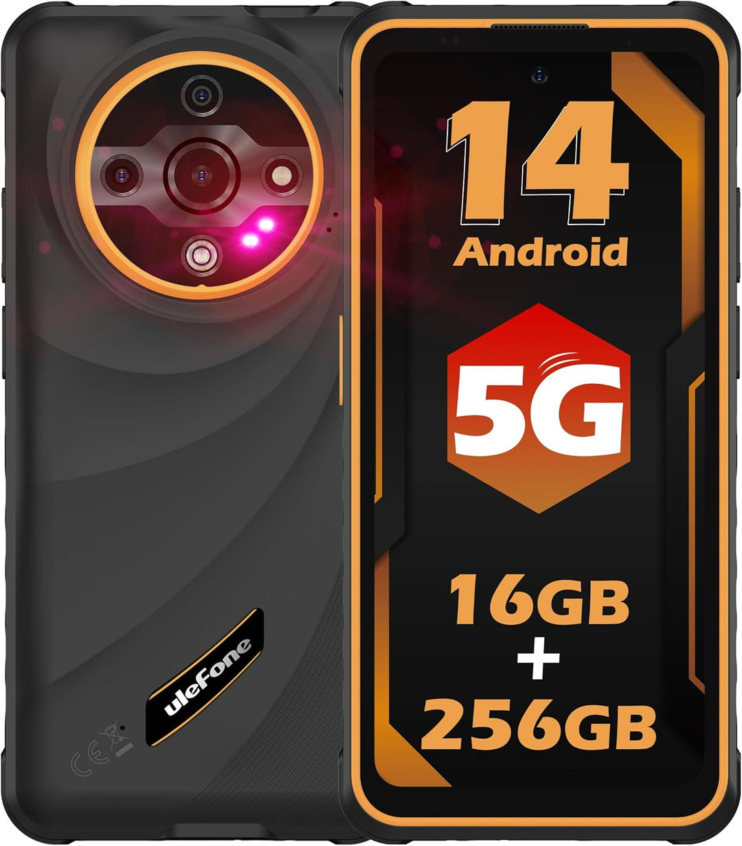 Ulefone Armor X31 Pro 5G Outdoor Mobile Phone 2025, 16GB + 256GB/SD-2TB 64MP + 25MP Night Vision 6.5