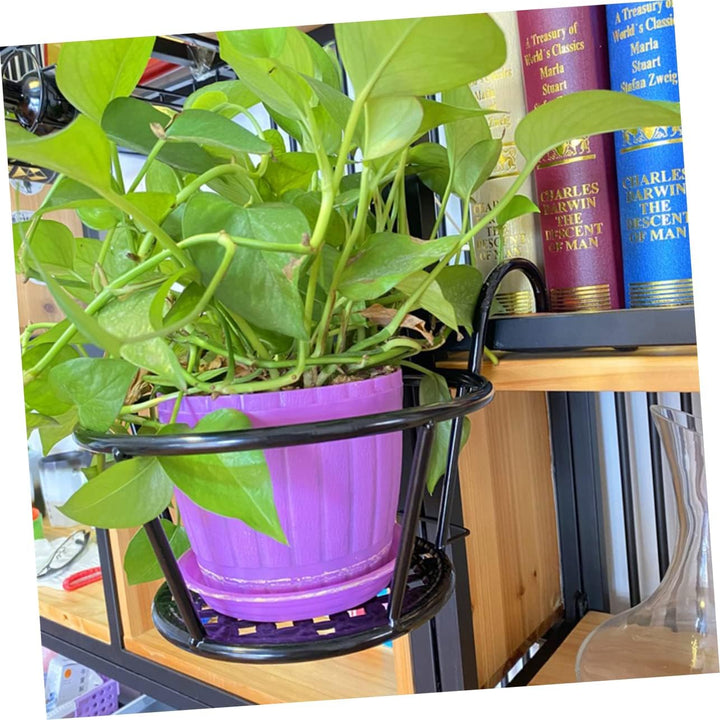 OFFSCH 1stück Abnehmbarer Blumentopf Halter Aus Schmiedeeisen Hängeregal Für Balkon Garten Und Terra