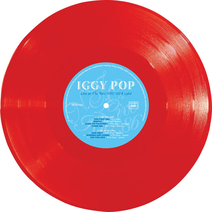 Live at the Ritz N.Y.'86, Vinyl