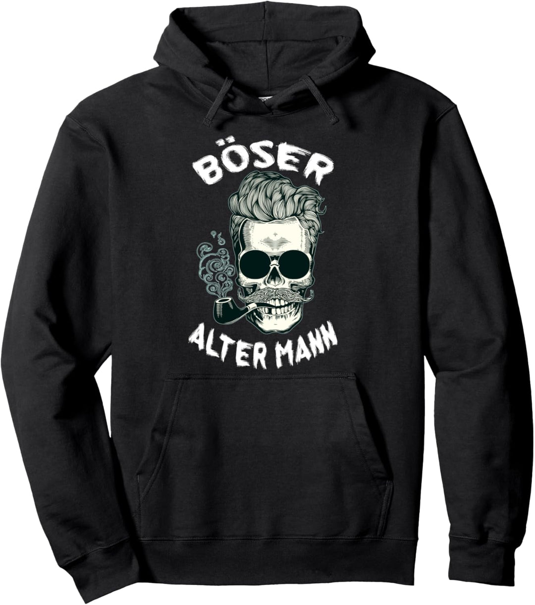 Herren Böser alter Mann, lustige Geschenkidee Pullover Hoodie