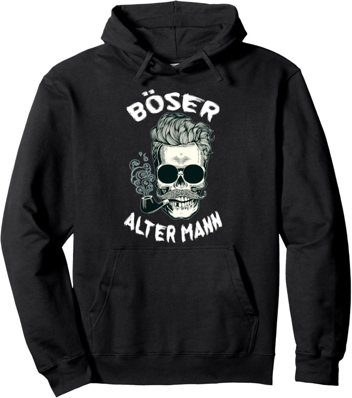 Herren Böser alter Mann, lustige Geschenkidee Pullover Hoodie