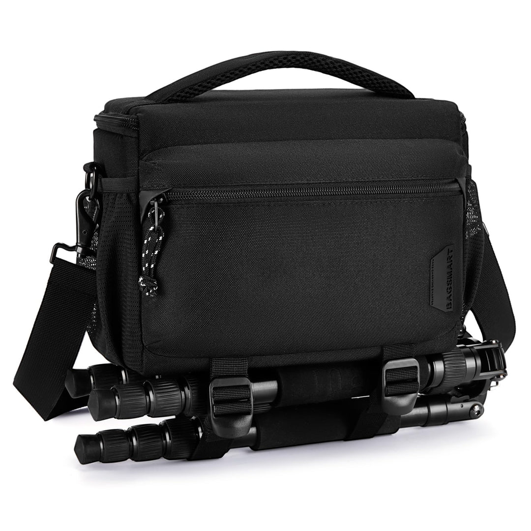 bagsmart SLR DSLR Kameratasche Wasserdicht Fototasche für Spiegelreflexkamera mit Regenhülle, Kleine