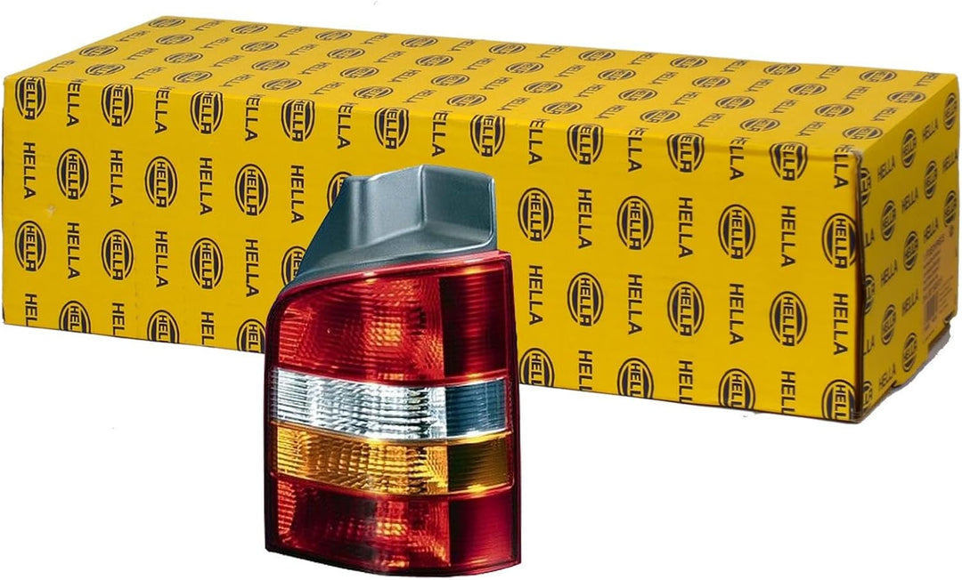 HELLA 2SK 008 579-091 Heckleuchte - Glühlampe - gelb/glasklar/rot - links - für u.a. VW T5 (7HB,7HJ,