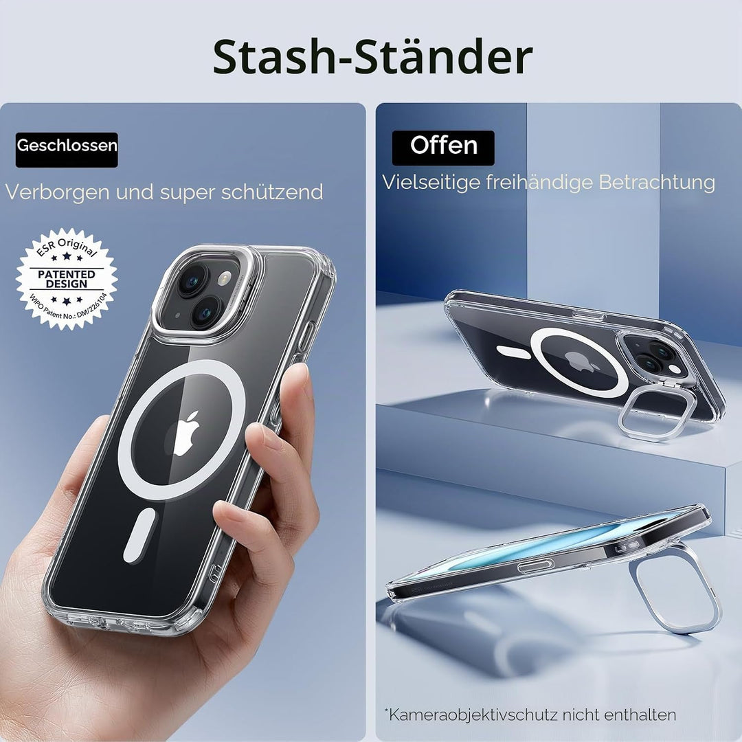 ESR für iPhone 15 Hülle Kompatibel mit MagSafe, Zertifizierte Militärschutz Handyhülle iPhone 15 Cas