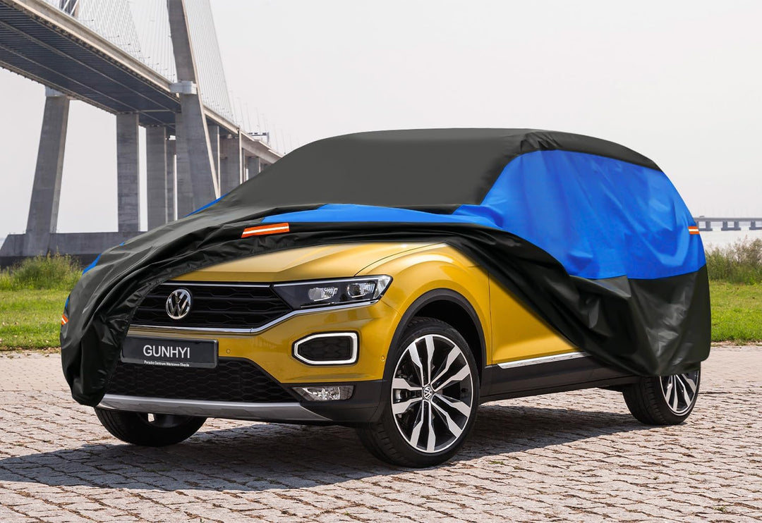 Autoabdeckung Wasserdicht Atmungsaktiv, SUV Abdeckplane für Volkswagen VW T-ROC Tiguan Limited, Auto