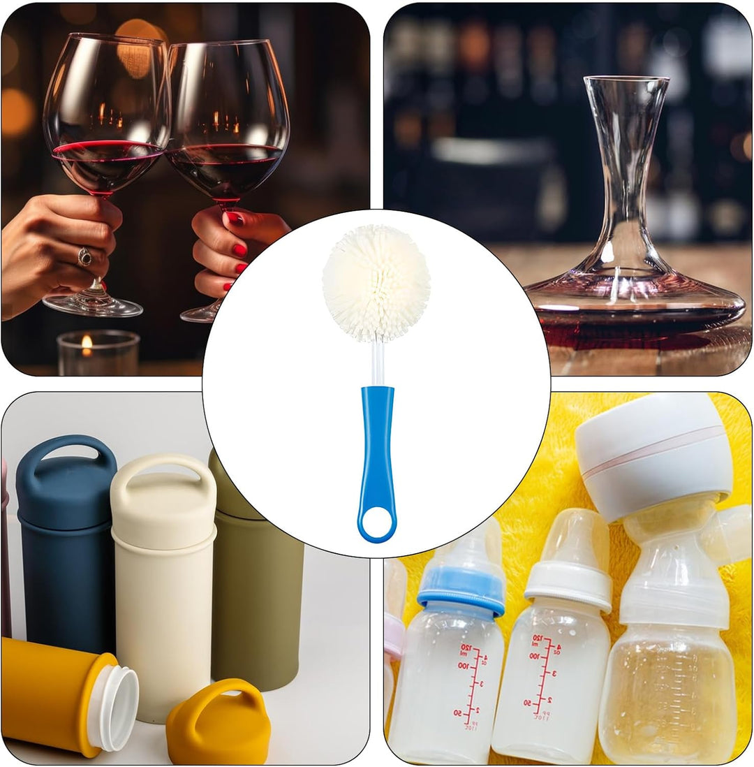 Dekanter-Reinigungsbürsten-Set, flexibles Flaschenbürsten-Set mit Reinigungsperlen für Weindekanter,