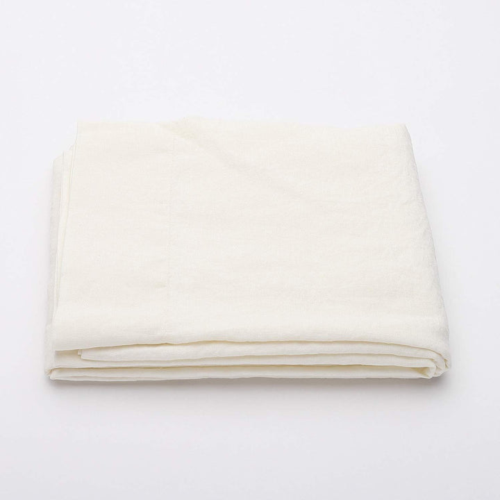 LinenMe Bettlaken Flach Weiss Leinen, 230 x 275 cm 0034302 Double (230 x 275 cm), Double (230 x 275