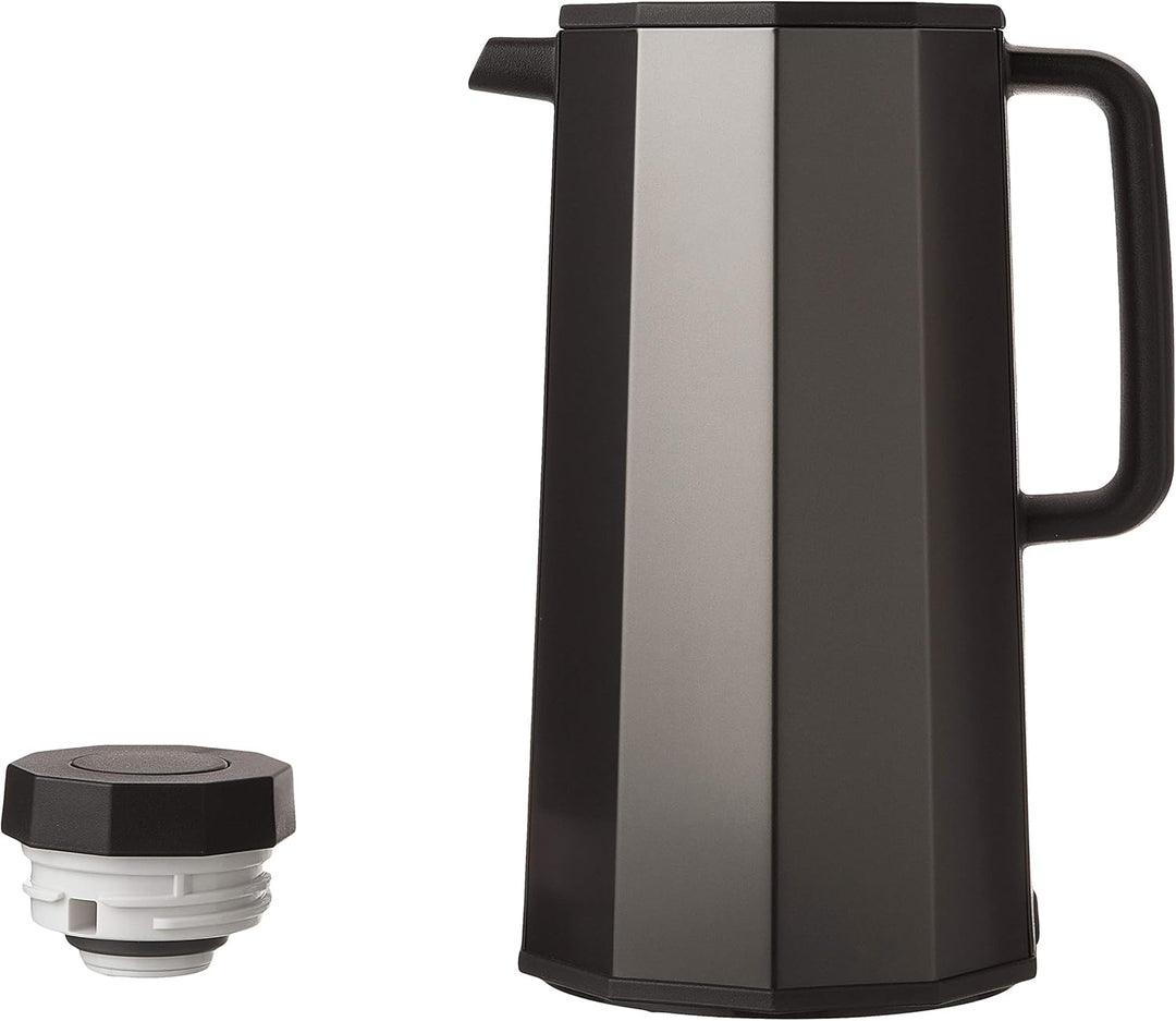 Zojirushi AH-EAE10BA Glas-Vakuumkaraffe, 1,0 Liter, Schwarz 1000 ml Schwarz, 1000 ml Schwarz